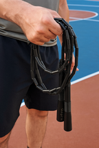 Long Handles Beaded Rope - Black Tempo